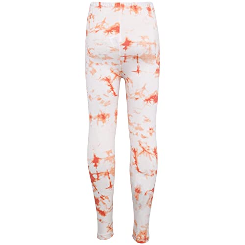 Kids Girls Leggings Tie Dye Print Stylish Fahsion Trendy Dance Legging 5-13 Year2
