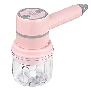 YOZONKY Electric Hand Mixer Mini Garlic Food Chopper 2 in 1 | Handheld Egg Whisk 3-Speed Adjustable Cordless with 2 Beaters | Portable Beater USB Rechargeable (Multicolor - 1 Pcs)