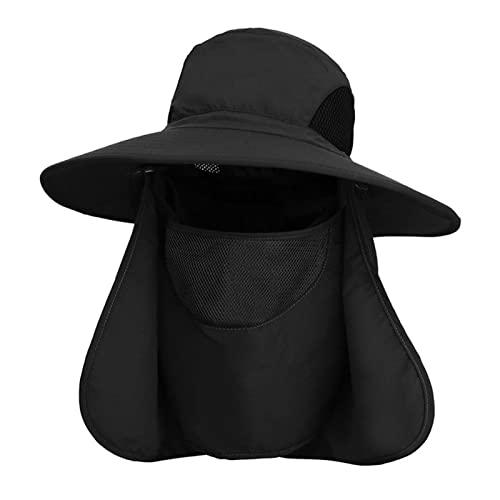 Chapéu de Sol Feminino,Chapéu de pesca ao ar livre com proteção UV e proteção para o rosto e pescoço