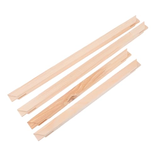 Parliky Solid Wooden DIY Oil Painting Frame Easy to Assemble Canvas Stretcher Bars for Art Canvases Safe Picture Frame Accessory for Home Gallery Wall
