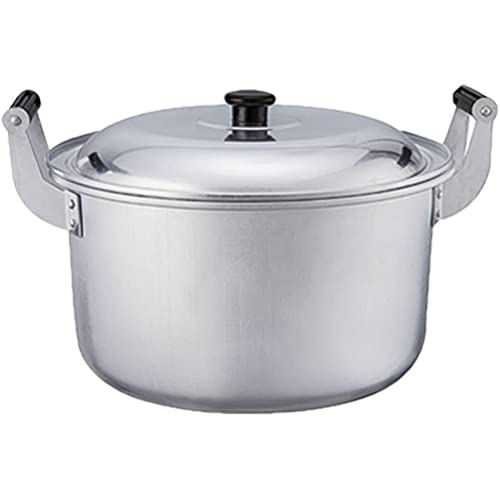 10inch Stainless Steel Traditional Soup Pot Lid Double Handle Stock Pot Cooking Boiling Stewing Thick Cooking Pot Gas Induction Compatible