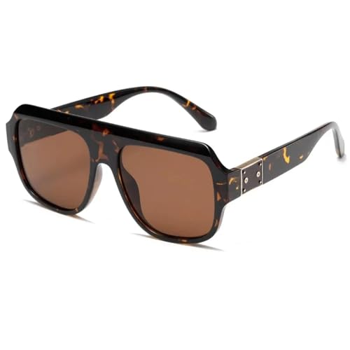 Lunettes de soleil rétro haut de gamme style vintage et dessus plat