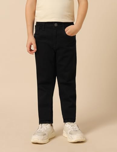 Image of U.S. Polo ASSN. Slim Fit Jeans for Boys - Five Pockets, Mid-Rise Waist, Casual Kids Wear