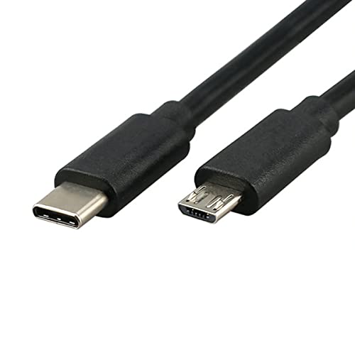 YSJJZRL Câble de Type C vers Micro USB, Cordon Micro USB vers USB-C Compatible avec Galaxy S7/S6, HTC One/10 et Plus (0.25M)