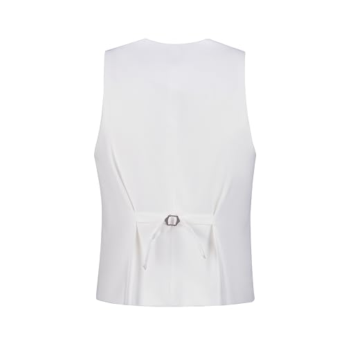 Men's Suit Vest Business Formal Dress Vests for Men Solid Color Casual Wedding Tuxedo Waistcoat3