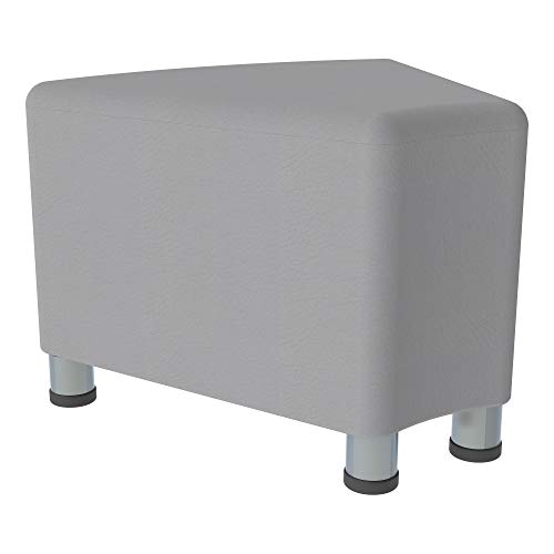Image of Sprogs 12 inch H Structured Wedge Stool -Flexible Modular Collaborative Soft Seating for Office, Home, Lounge and School Classrooms with Durable Frame & Set of 2 inch Legs Add-on - Chocolate