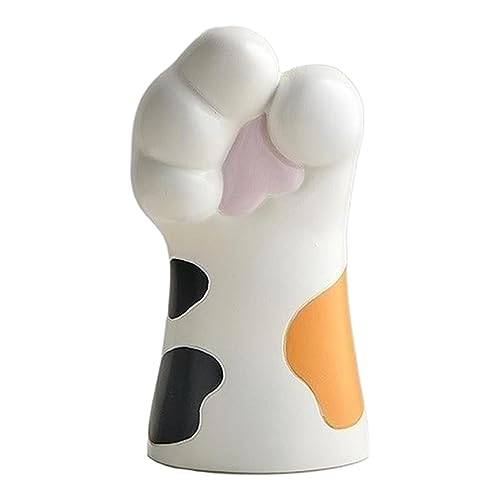 Kasmole Vase Chat | Vase Fleurs en résine avec Chat Pot Fleur créatif en Forme Patte Chat Vase à Composition Florale - Accue Art Ornement Décoration Table e