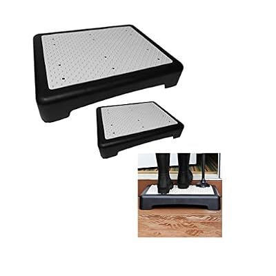Evelots Mobility Half Step Riser Stool (2 Pack) 3.5 Inches High Platform - Nonslip Indoor & Outdoor Sturdy Large Size Portable Upto 425 Pounds Capacity Great for Stairs, Bed, Bathtub, Chair or Car