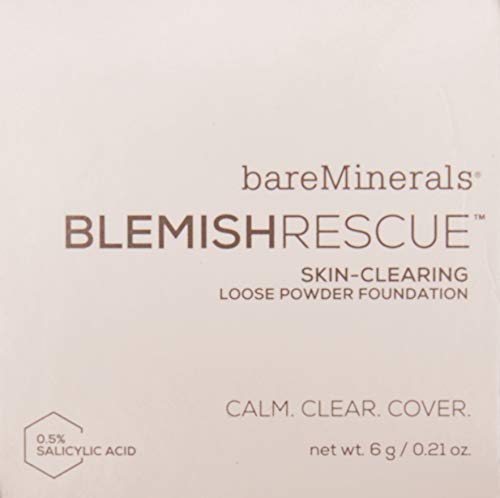 Bareminerals Escentuals Blemish Rescue Skin-Clearing Loose Powder Foundation For Women, 2.5N Medium Beige, 0.21 Oz #TOP1