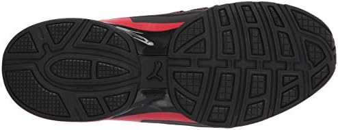 PUMA unisex child Axelion Running Shoe, Black/High Risk Red, 4.5 Big Kid US | Image 3
