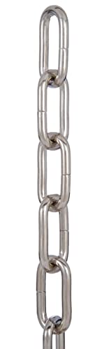 Image of B&P Lamp Nickel Plated Finish 0 Gauge Heavy Duty Chain