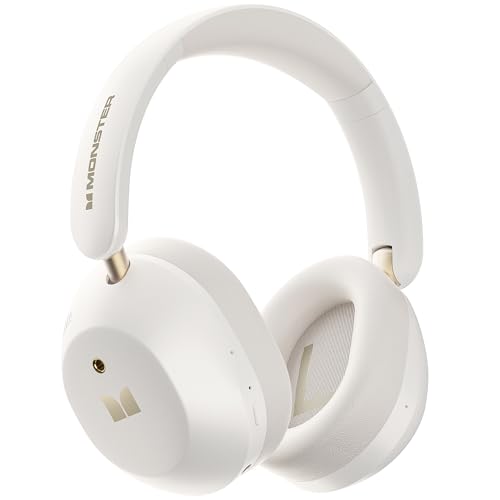 Monster Persona 6th ANC Active Noise Cancelling Headphones, Bluetooth Headphones Over Ear with HiFi Stereo Audio, 60H Playtime, 3 EQ Modes, Bluetooth 6.0, Wireless Headphones for Travel Work, White