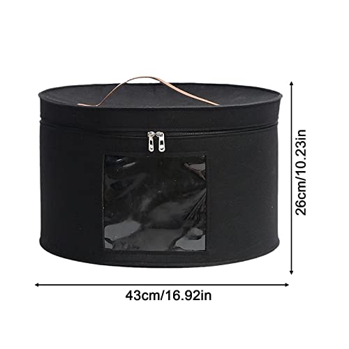 Hat Box Large Capacity Foldable Dust-Proof Hat Storage Bag With Visible Window For Man Travel G5W8 Dorm Hat Women Storage #TOP1