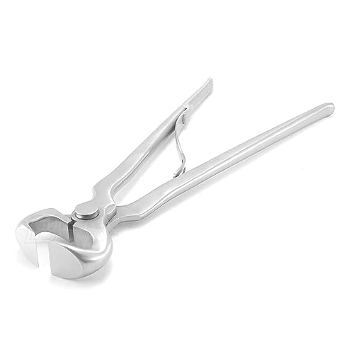 Image of Rekhi 10 inches Farrier Hoof Nippers for FOAL, Shetland, Miniature, Donkey and Pony Horses with Loaded Spring, Horse nippers for Horses hoof Trimming
