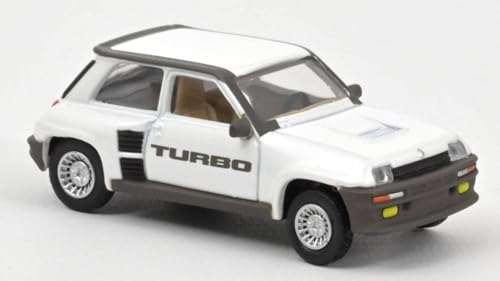 Modelo a escala compatible Renault 5 Turbo 1981 Blanco Perla 1:64 miniatura 1