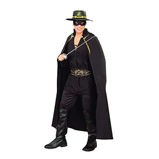 Capa deluxe El zorro para adulto