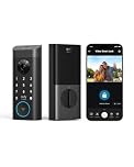 eufy Security Video Smart Lock E330, 3 in 1 Camera + Doorbell + Fingerprint Keyless Entry Door Lock, Built-in Smart Deadbolt for Front Door, Auto Lock,