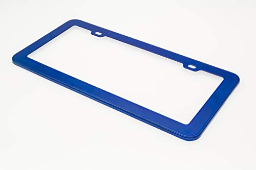 Creathome 2PCs Stainless Steel License Plate Frames with Shining Blue Color - Thumbnail 7