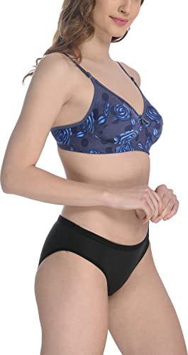 Image of StyFun Women Cotton Bra Panty Set for Women Lingerie Set Bra Panty Set Bra Panty Set for Women with Sexy Bra Panty Set for Women, See Main Image to Check How Many Sets You Will Get