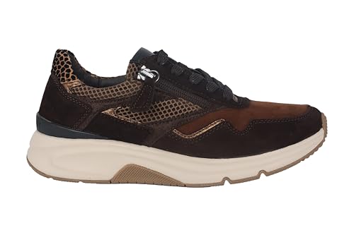 Basket de marche pour femme confortable Gabor Rollingsoft Sensitive chaussure cuir lacet