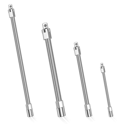 LZVXTYM 4 Pcs Flexible Socket Extension Bar Set, 1/2