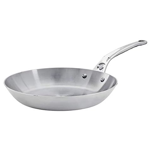 DE BUYER Mineral B Element Pro 5680.20 Round Frying Pan, Diamètre 24 cm Cover