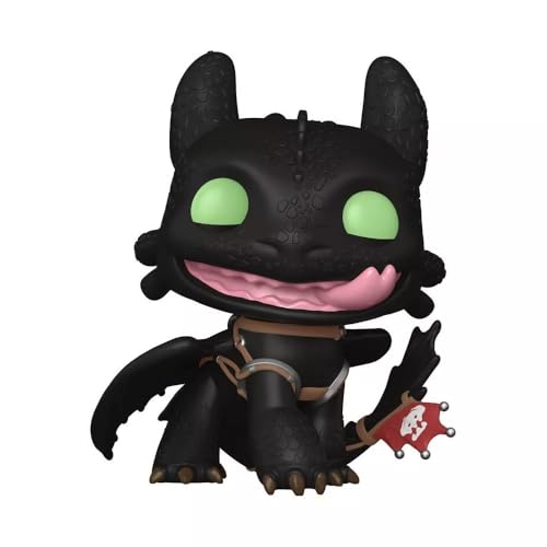 Funko Pop! Movies: How To Train Your Dragon - Toothless with Tongue - Figura de Vinilo Coleccionable - Idea de Regalo - Mercancia Oficial - Juguetes para Niños y Adultos - Movies Fans
