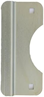 Latch Guard LG150Z Door Latch Protection Plate 2-5/8" x 6" for Out Swinging Doors with Cylindrical Lock, 12 Gauge, Zinc plated brushed finish