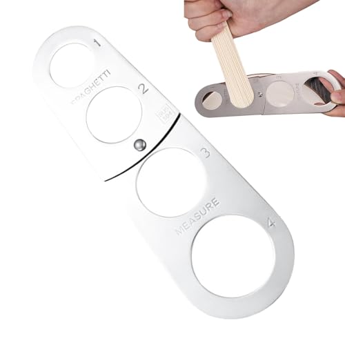 Spaghetti Ruler - Stainless Steel Spaghetti Measurer | Sleek, Polished Design Pasta Measure Tool | Noodle Measure Portion Control for Preventing Over or Underestimation