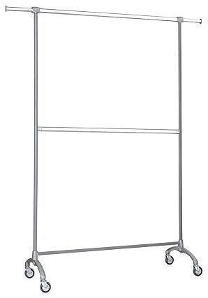 Stender Le Roi mod. Titanium Double, clothes rail professional product in Italy. Foot cast aluminum elegant desig double loading height for use in three ways, all quick removable ! does not have welds and does not bend at full load.