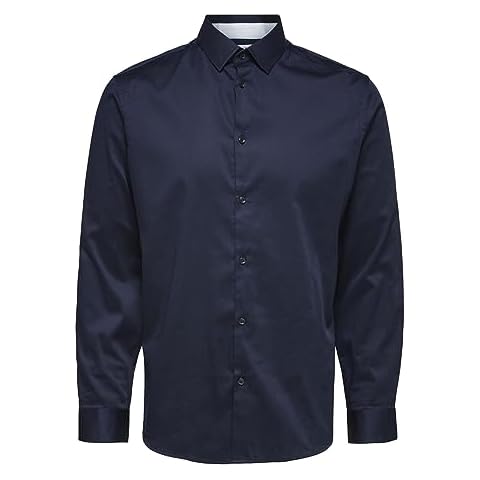 SELECTED HOMME Dark Sapphire Park Shirt Cover