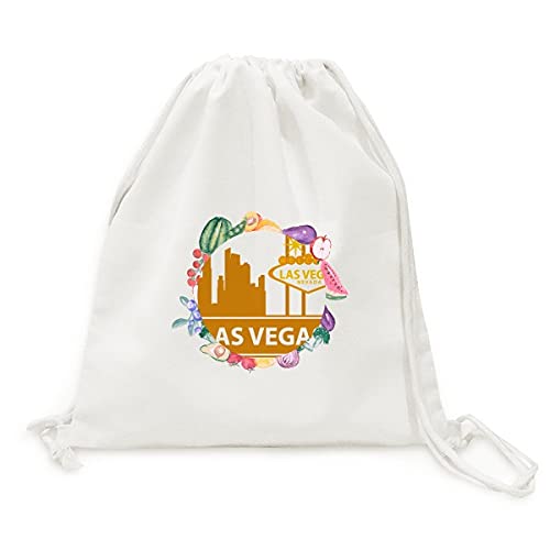 Sac en tissu Las Vegas pliable à sangle pour fruits et légumes