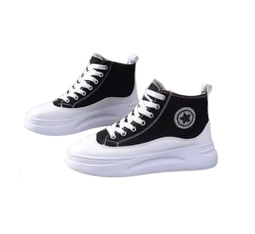 See full amazon price history chart for Girls Canvas Casual Sneaker Boot Shoes (Black & White, 6) Girls Canvas Casual Sneaker Boot Shoes (Black & White, 6) (B0D32WKR8G) Amazon Price History, Amazon Price Tracker