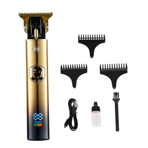 Tondeuse cheveux électrique rechargeable professionnelle avec écran LCD pour salon et barbe