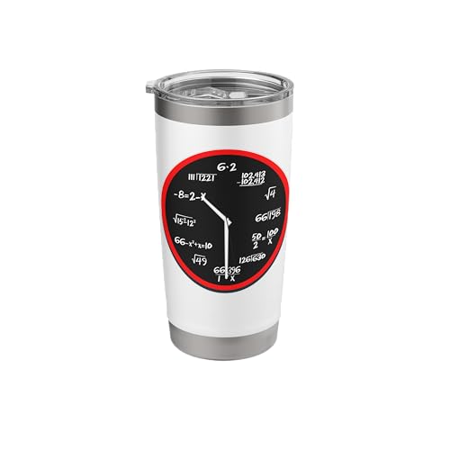 Funny Decodyne Math | Hour Marked by Simple Math Equation Stainless Steel Insulated Tumbler