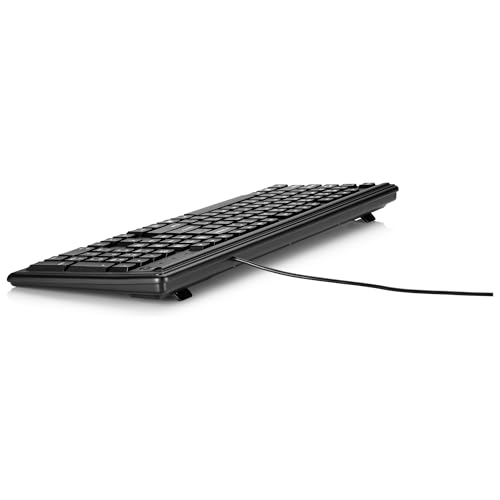 Clavier HP 100 filaire USB noir avec pavé numérique complet pour ordinateur fixe - 5