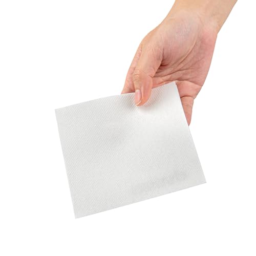 Restaurantware Luxenap 9.5 X 9.5 Inch Linen-Feel Cocktail Napkins 50 Paper Napkins - ¼ Fold Air-Laid White Paper Table Napkins Disposable For Kitchens And Tables by Restaurantware - Image 9