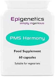 PMS Harmony | Hormonal Balancing Formula for Women | Premenstrual Relief Supplement | Hormone Control | 60 Vegetarian Capsules