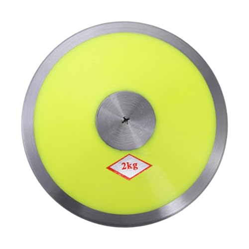 2kg (4.4lb) Nylon Throwing Training Equipment for Track & Field, Sports Practice, Summer Camp, Exam- Yellow