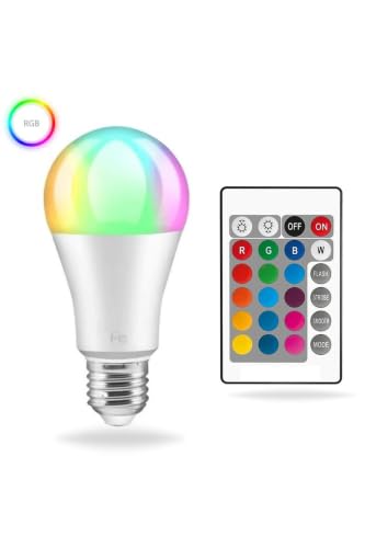 Renk Değiştiren Led Ampul - Dimmerli 9W Rgb - Uzaktan Kumandalı Led Ampul Renkli Ampül