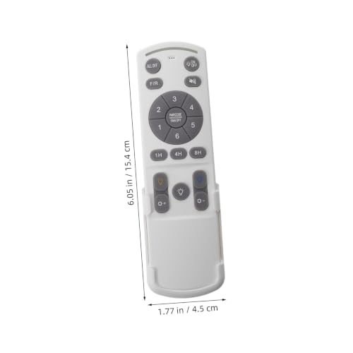 Control remoto para ventilador de techo temporizador integrado regulador luz 6 velocidades plástico 3