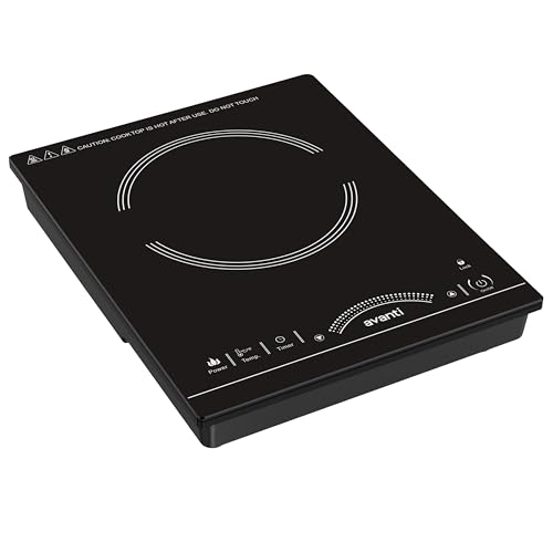 Avanti Portable Cooktop Electric Hot Plate Stove Top with Single Induction Burner, 6 Power Settings...
