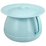 DOITOOL Chamber Pot with Lid Bedpan Urinal Bottle Urine Pots Potty Pee Bucket Bedside Urinal Plastic...