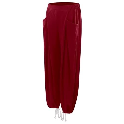 Pantalon d'été en coton de qualité supérieure coupe ample chic - 5