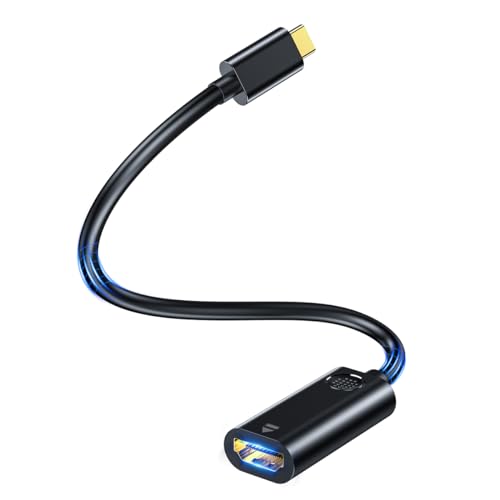 Adaptateur USB C vers HDMI, 4K Adaptateur USBC HDMI(Thunderbolt 3 Compatible) [4K@60Hz] avec Sortie Audio vidéo pour MacBook Pro 2018/2017, iPad Pro 2018, Samsung Note 9/S9, Huawei Mate20 etc - Noir