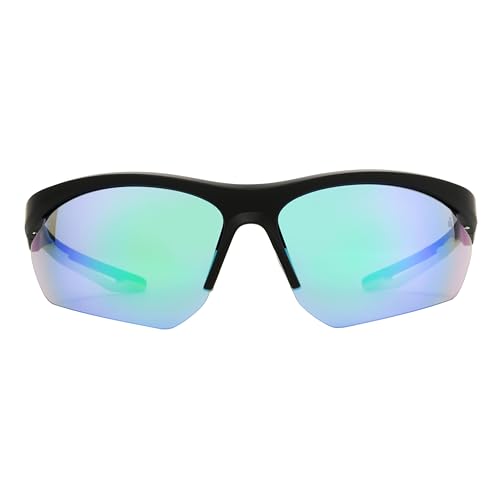 Image of Unisex Traction Blade Sunglasses, Black, 76mm