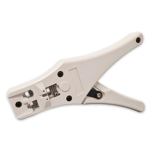 PREMIUMX modulaire Réseau Pince à sertir PX-376D pour fiches Western RJ-45 RJ-11 Téléphone Internet ADSL LAN avec câble Schneider Pince à dénuder