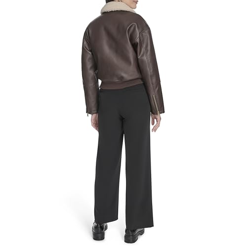 Image of Levi's Women's Faux Leather Bomber With Laydown Collar