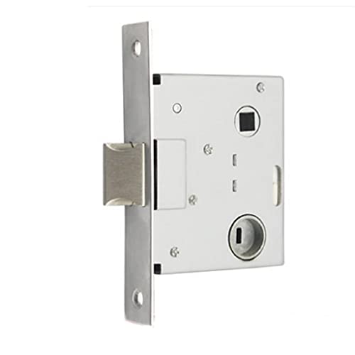 GZKDKZB Cerraduras de embutir, Cerradura de embutir, Cuerpo de Cerradura de lengüeta Simple de 50 x 50, Resorte Pesado, Cuerpo de Cerradura de Acero Inoxidable con lengüeta Oblicua Grande,
