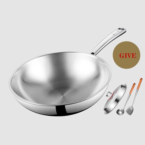 Wok antiadherente con tapa de 12.6 pulgadas miniatura 3